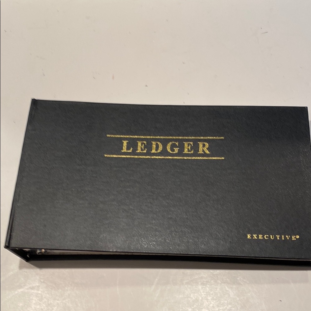 NWOT Black Executive Ledger